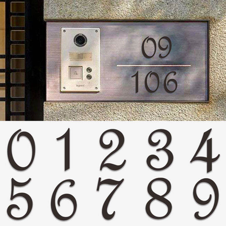 ป้ายตัวเลขอะคริลิคสุดสร้างสรรค์ติดเองรูปเฮาส์อพาร์ทเมนท์ตัวเลขแฟชั่นป้ายทะเบียนแบนบ้านโรงแรมสำนักงานติดประตู