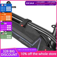 ۞▤✇ ROCKBROS 1.5L Bike Bag Waterproof Reflective Large Capacity Front Top Tube Frame Bag Wear-resistant MTB Road Bicycle Bag