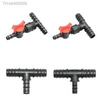 ♨ Garden Hose 25mm 20mm 16mm Pe Tube Tee Connector Reducing Water Splitter Tap Irrigation Tube Barbed Tee Coupler Drip Adapter