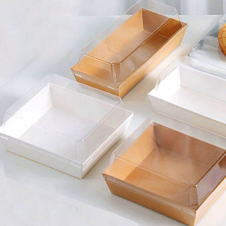 (50pcs) Bakery Paper Box / Square Rectangular Box / Donut Box / Cake
