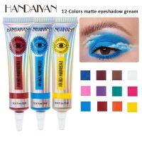 HANDAIYAN 12 Colors Matte Color Eyeshadow Long Lasting Not Easy To Fade Eye Shadow Milk Multi function Eye Shadow 15ml TSLM1