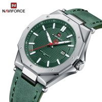 Naviforce 9200 นาฬิกาข้อมือควอตซ์แฟชั่น สายหนัง กันน้ํา สําหรับบุรุษ 3ATM