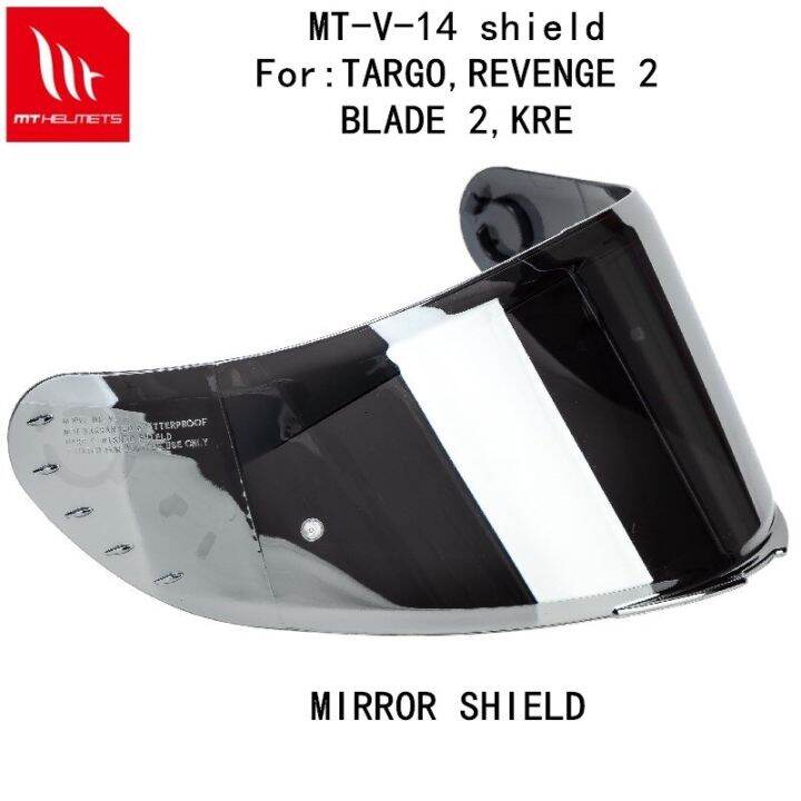 Replacement Helmet Visor For MT Helmet TARGO REVENGE 2 BLADE 2 SV RAPID