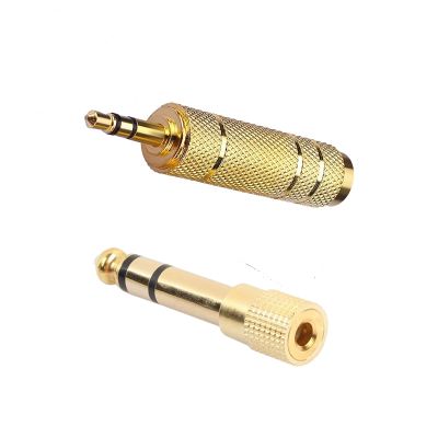 1 Buah 6.5Mm/6.35Mm Ke 3.5Mm Reversibel Jack Mikrofon Plug Converter Gitar Kabel Headphone AUX Amplifier Adaptor Audio