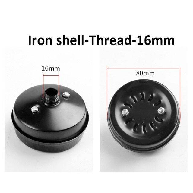 QDLJAir Compressor Silencer Iron/plastic Shell Black Air Pump Silencer