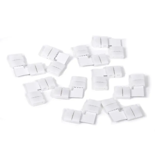 Free Soldering LED Strip Light Corner Connector LShape Adapter 90 Degree Joint Clip 4pin