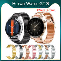 สาย huawei นาฬิกา huawei watch GT 3 สีสมาร์ทนาฬิกาสแตนเลสสตีลโลหะสมาร์ทวอท์ช HUAWEI Watch GT 3 42มม. 46มม. สายนาฬิกา ส่งจากกรุงเทพ