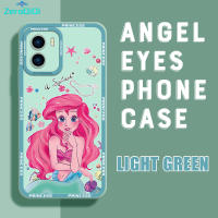 ZeroQiQi เคสเคสใส่โทรศัพท์เคสโทรศัพท์มือถือยางสำหรับกล้อง Vivo Y01A Vivo Y01 The Little Mermaid Princess เคสนิ่มใส่โทรศัพท์เคสใส่โทรศัพท์คลุมทั้งหมดใหม่ออกแบบเคสกันกระแทก