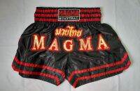 กางเกงมวย Magma Thai Boxing Shorts-Black/Red