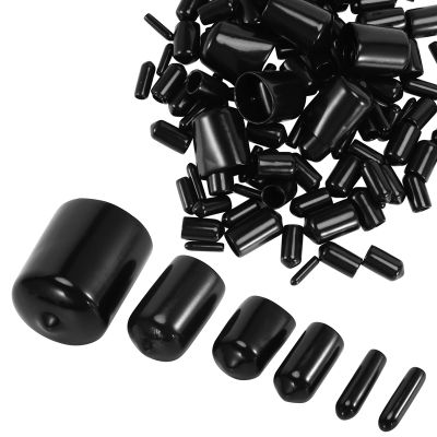 Vinyl Elastic End Cap Bolts Screws Rubber Thread Protection Safety Caps 9 Sizes 2/25 to 4/5 Inches