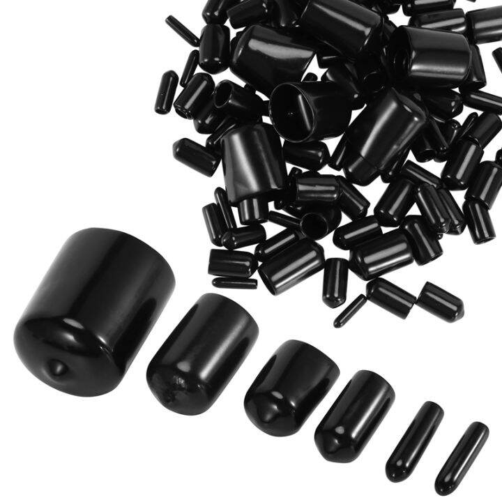 Vinyl Elastic End Cap Bolts Screws Rubber Thread Protection Safety Caps