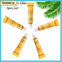 OVERCO 5pcs/Lot 8 ML งานฝีมือ DIY ของเหลวสีดำ มัลติฟังก์ชั่น เครื่องมือซ่อม ปั่นจักรยาน ปูนยาง กาวยางรถจักรยาน