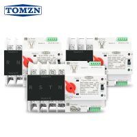 【YF】 Din Rail 2P 3P 4P ATS Dual Power Automatic Transfer Switch Electrical Selector Switches Uninterrupted 63A 100A TOMZN Mini