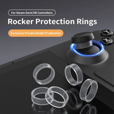 ฝาครอบจอยสติ๊ก Ruer สำหรับดาดฟ้าไอน้ำ/Quest2/Pico4สวมใส่ได้ทนทานป้องกันแหวนซิลิโคนจอยสติ๊กสำหรับ VR2 PS5/Meta Pro