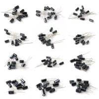 120 PCS 1UF-470UF DIY Electrolytic ชุดจัดประเภทคาปาซิเตอร์12มูลค่า16V 25V 50V 1UF 2.2UF 3.3UF 4.7UF 10UF 22UF 33UF 47UF 100UF 220UF