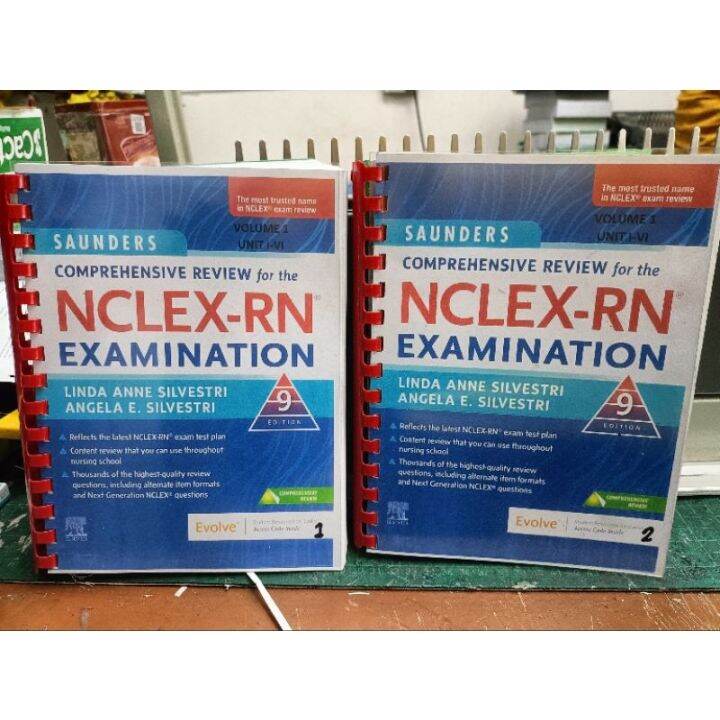 saunders nclexrn examination comprehensive 9th edition vol 1n2 (On
