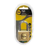 กุญแจลูกปืน YALE BD50 50 MM POLISHED BRASS