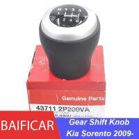 Baificar Brand New Genuine Manual 6 Speed Leather Gear Shift Knob Leaver 437112P200VA For Kia Sorento 2009-