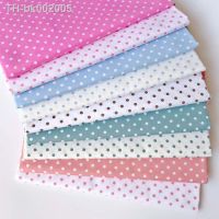 ♈▪ 160CMx50CM cotton cloth GREEN PINK BROWN BLUE ORANG white polka dot fabric for DIY bedding cushion patchwork handwork HOME decor