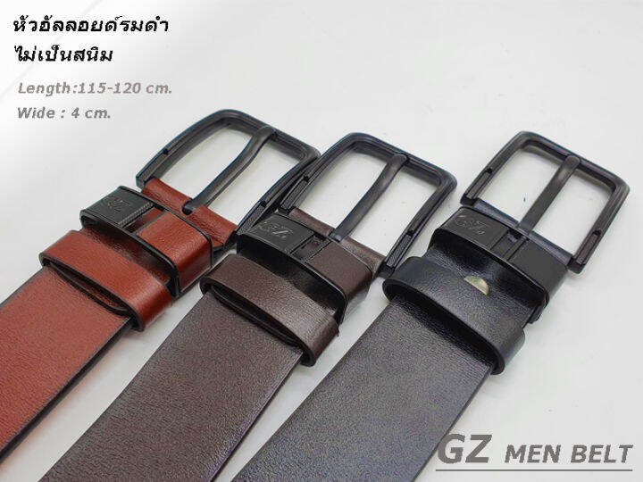 เข็มขัด-เข็มขัดหนังผู้ชาย-gz-men-belt-หัวอัลลอยด์รมดำ-ไม่เป็นสนิม-พร้อมส่งทันที