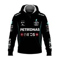 เสื้อสเวตเตอร์มีฮู้ด1 F1สำหรับผู้ชายและผู้หญิงพิมพ์3D ฟอร์มูล่าวันแข่งขันสเว็ตเชิ้ตแบบมีซิปแฟชั่นเสื้อแจ็กเก็ตสำหรับ Sp