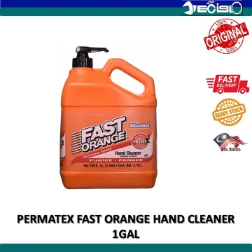 HAND CLEANER PERMATEX FAST ORANGE WITH MicroGel 3.78L (THE ENGINE OIL AT  HAND CANT CLEAN WITH ANY SOAP, USE THIS HELP YOU CLEAN IT)