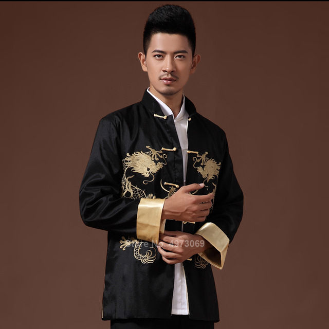【Ready Stock 】Male Clothes 2020 Embroidery Dragon Tangsuit Traditional ...