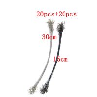 【DT】 hot 40pcs/bag Fishing Leash  High Strength Steel Wire With Stainless Steel Swivel Anti-bite Leashes For Fishing Line