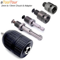 2-13mm Converter 12"-20UNF Keyless Drill Chuck Thread Quick Change Adapter SDS 14" Hex Impact Driver Wrench Drill Bit Adapter