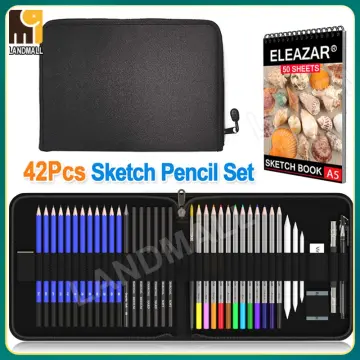 Premium Sketching Pencil Set  12Pcs Metal Box