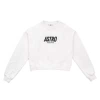 SOLID LOGO CROPPED SWEATSHIRT (WHITE)