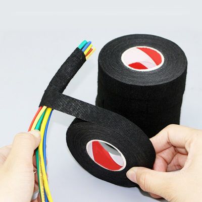 15m Heat-resistant Flame Retardant Tape  Adhesive Cloth Tape For Car Cable Harness Wiring Loom Protection Electrical Heat Tape Adhesives Tape