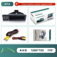 GreenYi กล้องมองหลังรถยนต์แบบ Trajectory 170 ° AHD 720P สำหรับ BMW 3 Series BMW 5 X5 X1 X6 E82 E84 E88 E90 E91 E92 E93 E60ย้อนกลับ