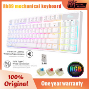 Royal Bàn Phím Cơ Kludge RK89 Bluetooth Không Dây 2.4Ghz Ba Chế Độ RGB Có