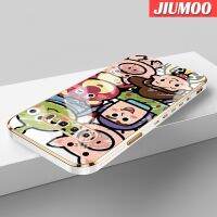 JIUMOO เคสปลอกสำหรับ Samsung S10บวก S9บวกเคสการ์ตูนทอยสตอรี่ลายแฟชั่นบางนุ่มหรูหราเคสโทรศัพท์กันกระแทกคลุมทั้งหมดเคสป้องกันเลนส์กล้อง