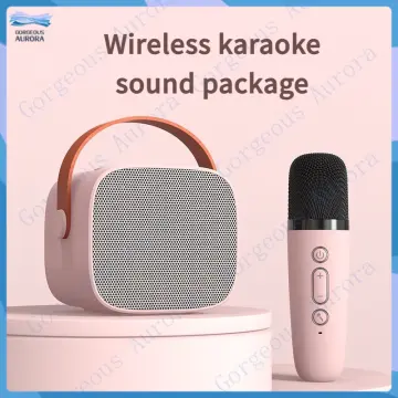 RORA Portable Karaoke speaker system with 2 Wireless Microphone