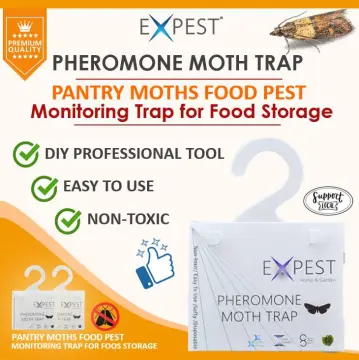 6pcs Pantry Moth Traps Eco-Friendly Moth Traps Non-Toxic Sticky