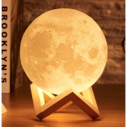 Ánh sáng đêm trăng 3D Đèn bàn LED Cô gái Phòng ngủ Đèn chiếu sáng đầu