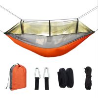 Portable Hammock Outdoor Camping Hammock Anti-Mosquito Camping Mesh Hammock