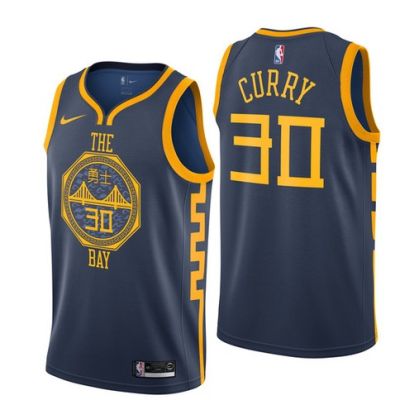 ใหม่ NBA Golden State Warriors สําหรับผู้ชาย 2021 #30 เสื้อกีฬาบาสเก็ตบอล ปักลาย Stephen Curry สีน้ําเงินกรมท่า