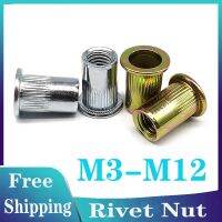 10/20/25pcs M3 M4 M5 M6 M8 M10 M12 Stainless Steel Carbon Steel Aluminum Flat Countersunk Head Rivet Nut Insert Rivnut Nutsert