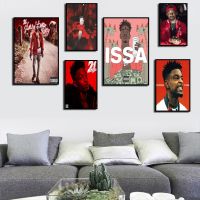 21 Savage Rap อัลบั้มเพลง Star Hip Hop Rapper I Am Issa ภาพวาดผ้าใบ-Wall Art โปสเตอร์สำหรับห้องนั่งเล่นตกแต่งบ้าน