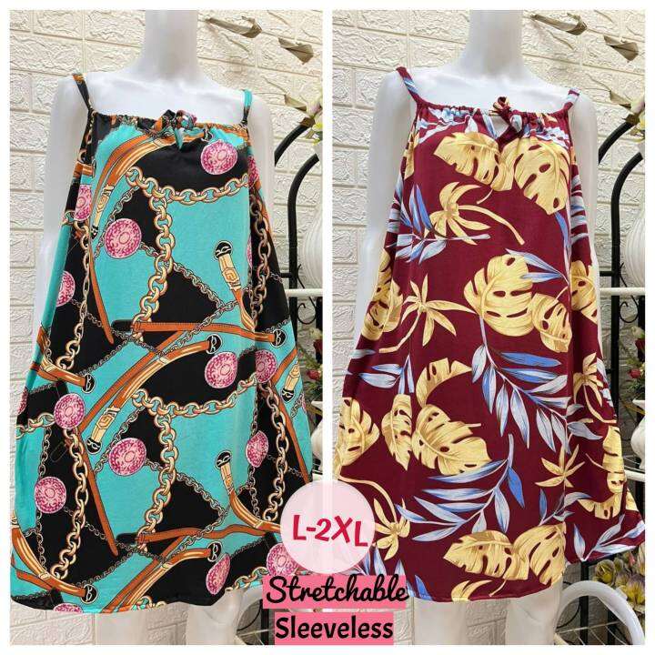 SPAGHETTI DUSTER PLUS SIZE / SLEEVELESS DUSTER PAMBAHAY Lazada PH