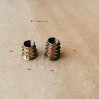 M10 Seng Alloy Thread untuk Kayu Masukkan Kacang Bergelang Hex Drive Kepala Furniture Kacang Furniture Tertanam Kayu Solid Kacang