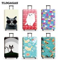 TLDGAGAS กระเป๋าเดินทางกระเป๋าเดินทาง Protector ชุดสำหรับ18-32ขนาดแมวน่ารักรูปแบบรถเข็นฝุ่นกระเป๋าเดินทางอุปกรณ์เสริม