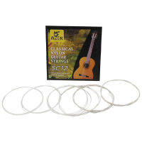 [NYNX] 6pcs SC12สายกีตาร์ไนล่อนเงินชุบสำหรับ CLASSIC Acoustic guita