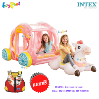 Intex ส่งฟรี แพรถม้าเจ้าหญิง รุ่น 56514 + เสื้อชูชีพเด็ก (โฟม) สีแดง ขนาด M รุ่น NSS2008(M)