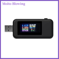 Moito 10 in 1 USB Type-C Tester voltmeter เครื่องตรวจจับแรงดันไฟฟ้าปัจจุบัน