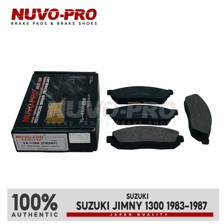 NuvoPro Brake Pads Front Suzuki Multicab S. Carry / Fronte 1983 1985