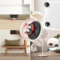 4pcs Furniture Caster Ball Roller Self Adhesive Table Desk Flowerpot Casters 360° Universal Wheel Pulley Home Accessories